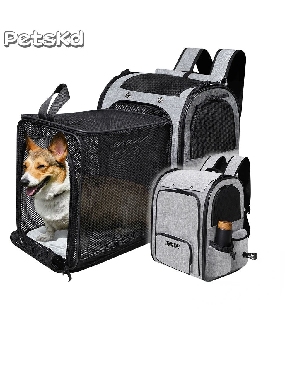 Pet Carrier Backpack Expandable Foldable