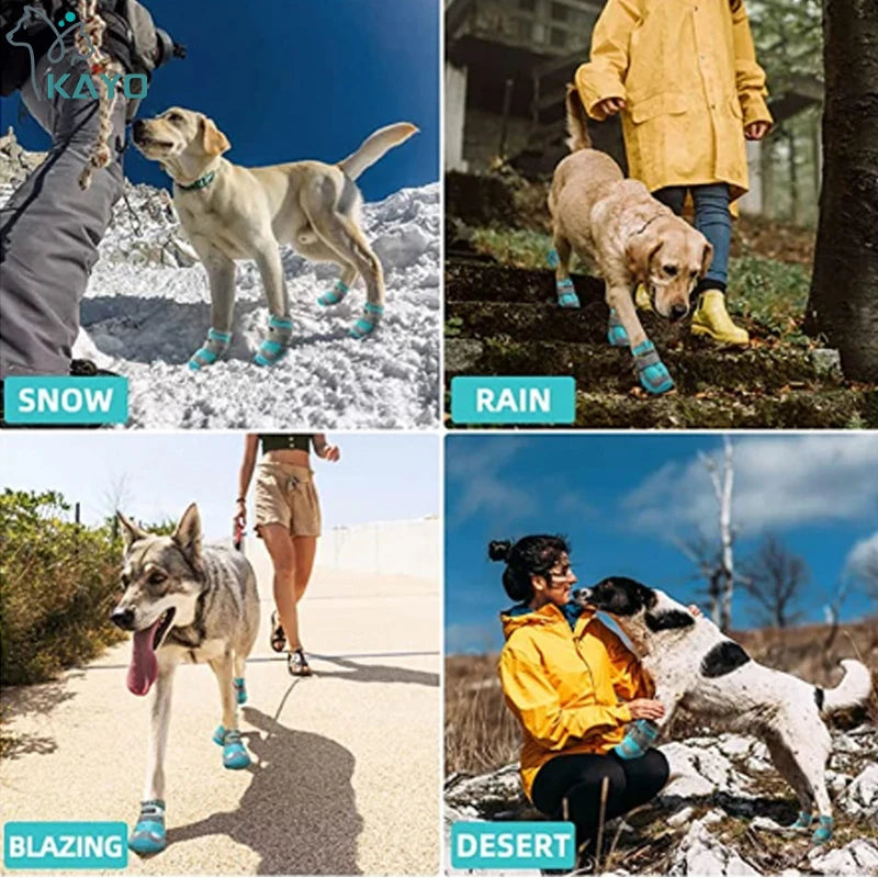 Reflective Waterproof Dog Boots