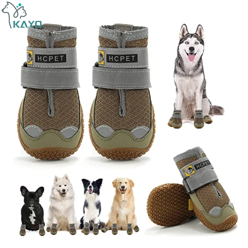 Reflective Waterproof Dog Boots