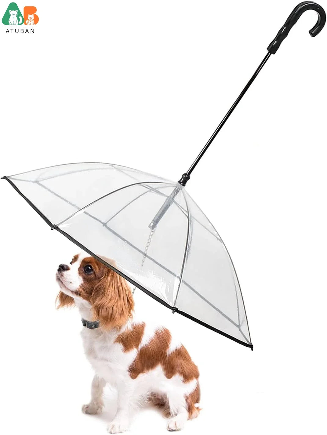 Dog Umbrella with Leash for Small Pets