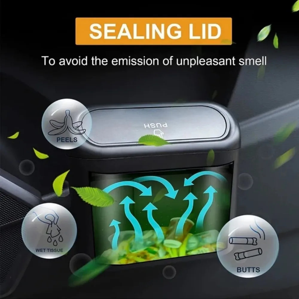 Mini Leak-proof Car Trash Can (Pressing Type)